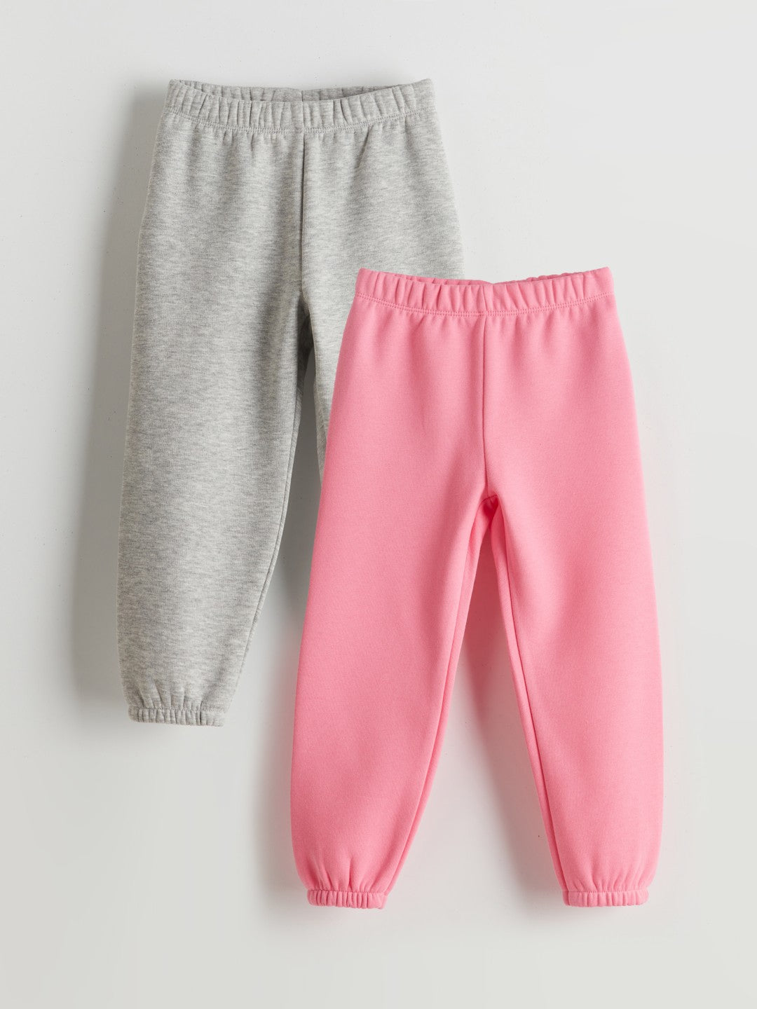 LCW Kids Gray Elastic Waist Girls Jogger Tracksuit Bottoms 2-Pack