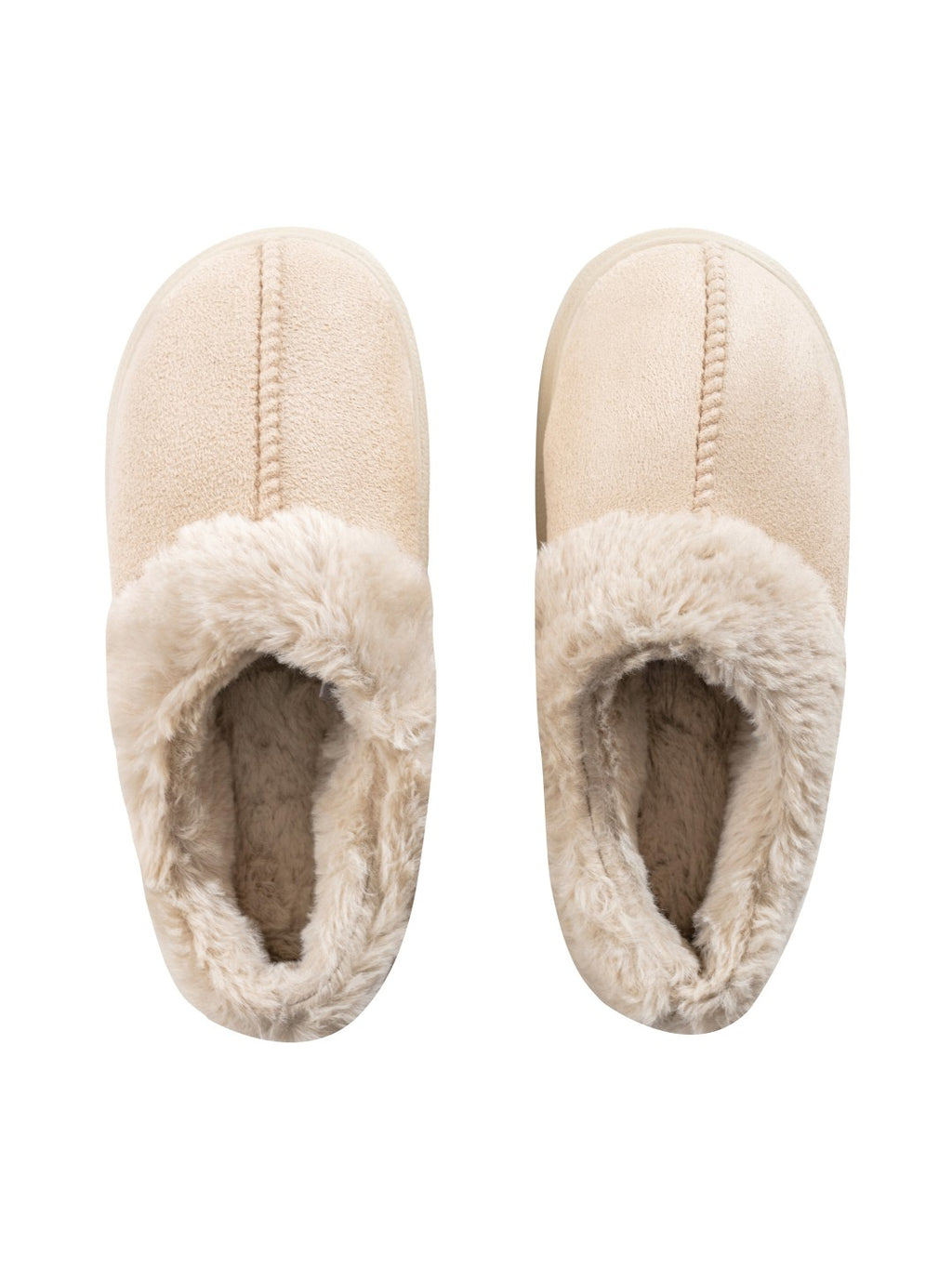 LCW Steps Beige Suede-Look Women Home Slippers