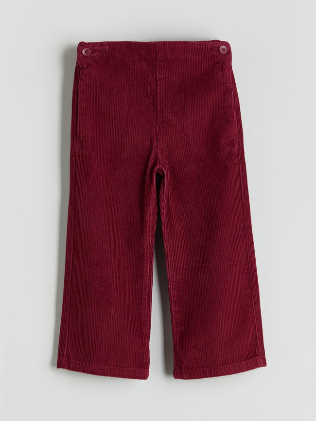 LCW Kids Wide Leg Girls Velvet Trousers Main Image