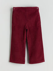 LCW Kids Wide Leg Girls Velvet Trousers