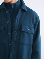 Xside Relaxed Fit Long Sleeve Men Shirt Jacket