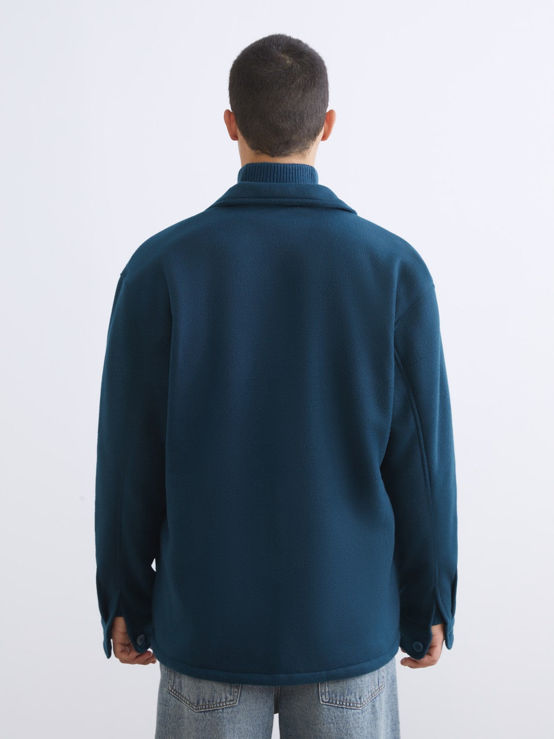 Xside Relaxed Fit Long Sleeve Men Shirt Jacket