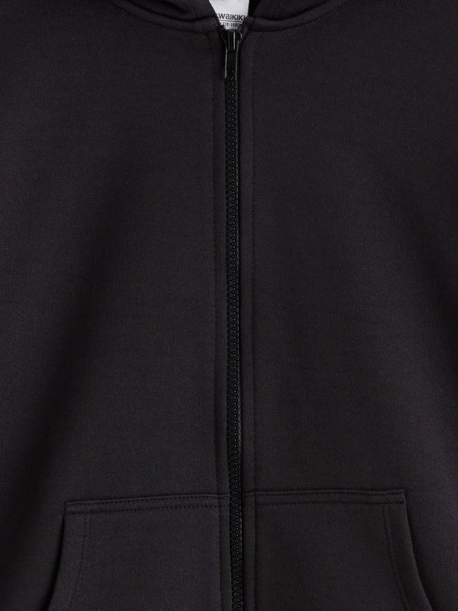 LCW Kids Hooded Girls Zippered Sweatshirt Main Image