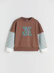 LCW Kids Crew Neck Girls Sweatshirt