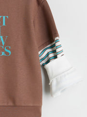 LCW Kids Crew Neck Girls Sweatshirt