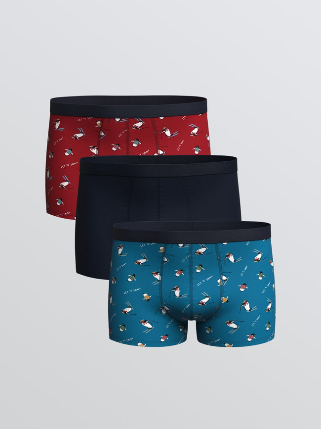 Lc Waikiki Standard Fit Cotton Stretch Men Boxer 3-Pack Hover Image