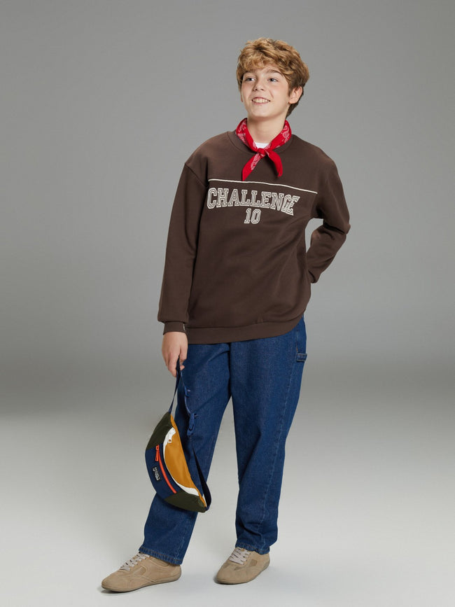 LCW Kids Printed Boys Thick Sweatshirt Main Image