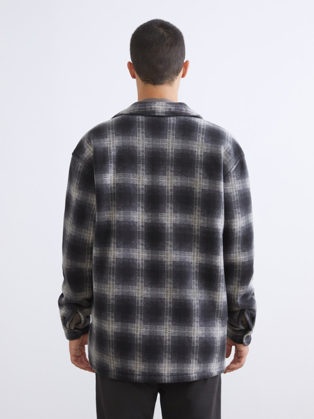 Xside Comfortable Fit Long Sleeve Plaid Men Shirt Jacket