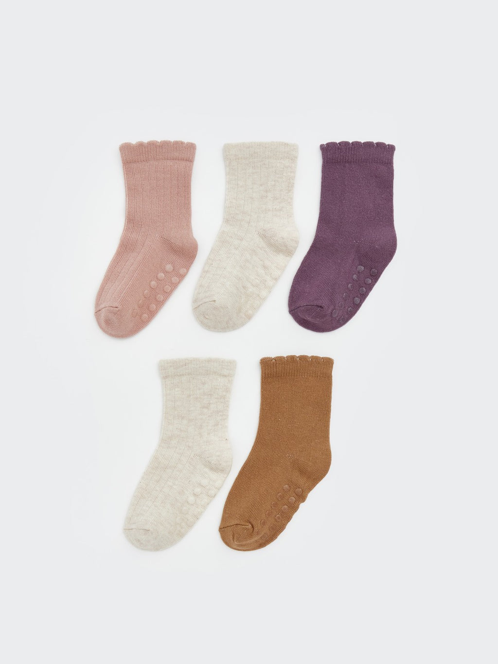 LCW Baby Patterned Baby Girls Ankle Socks 5-Pack