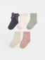 LCW Kids Patterned Baby Girls Ankle Socks 5-Pack