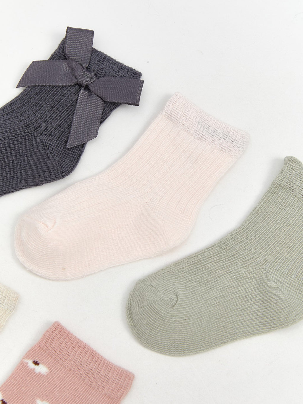 LCW Kids Patterned Baby Girls Ankle Socks 5-Pack