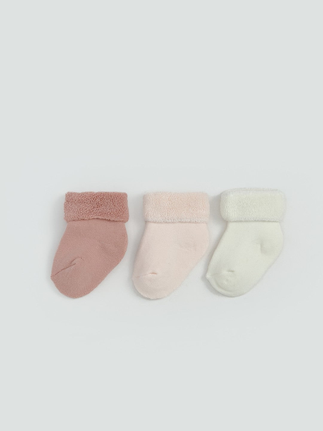 LCW Kids Basic Baby Girls Ankle Socks 3-Pack