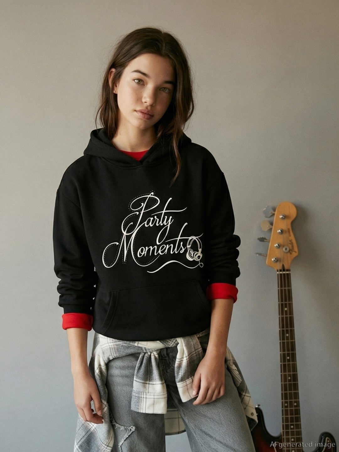 LCW Kids Hooded Girls Thick Sweatshirt