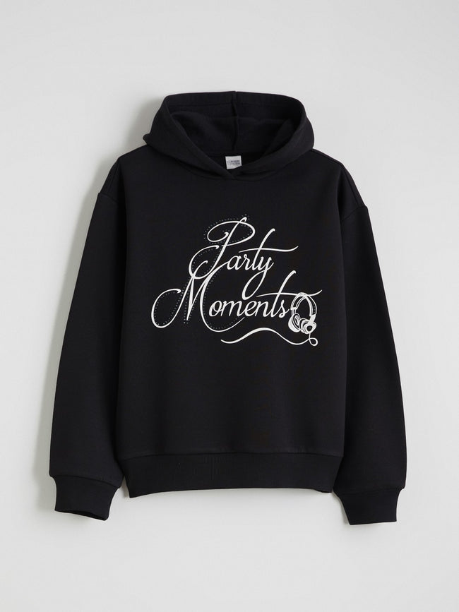 LCW Kids Hooded Girls Thick Sweatshirt Main Image