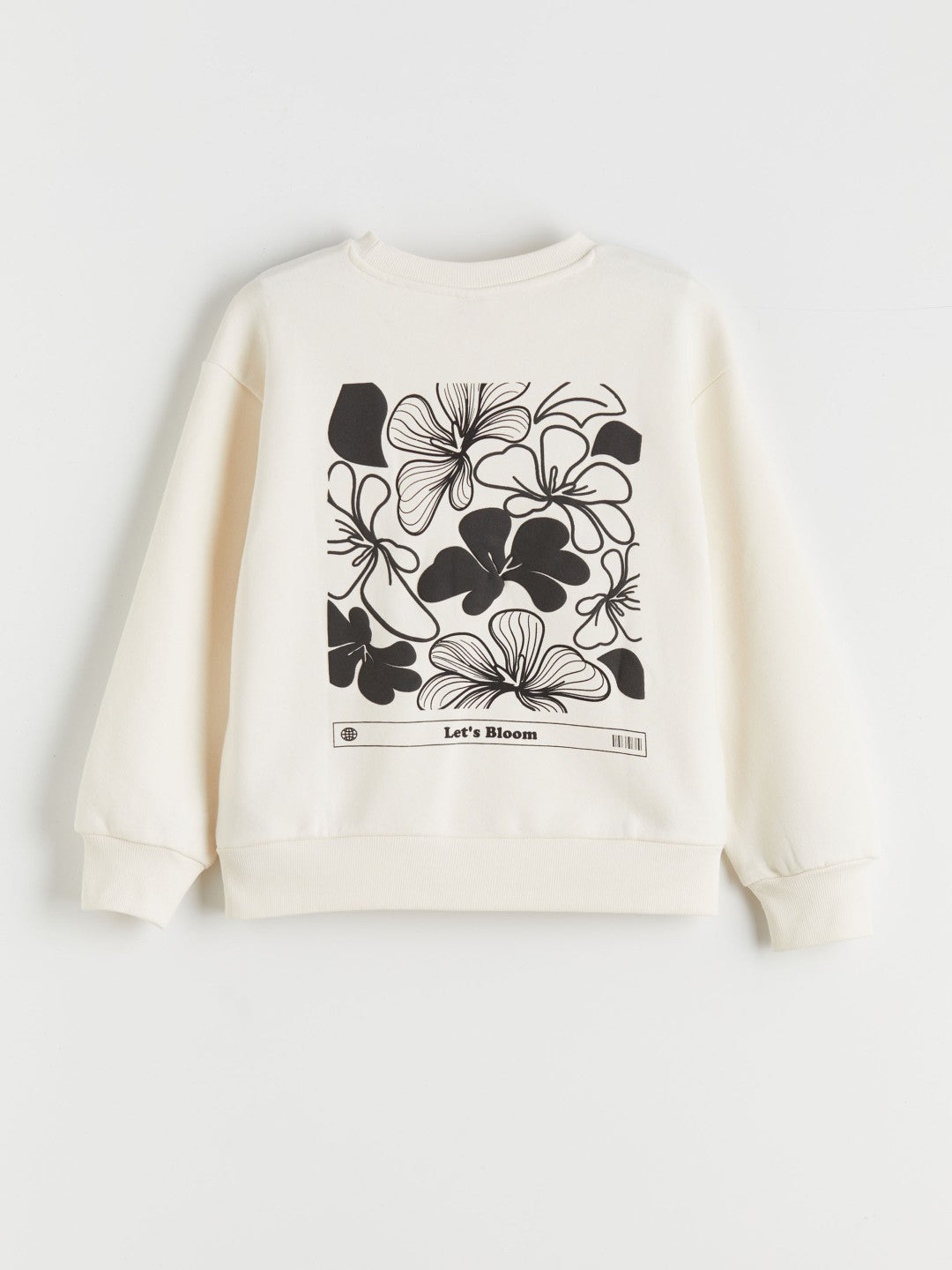LCW Kids Crew Neck Floral Girls Sweatshirt