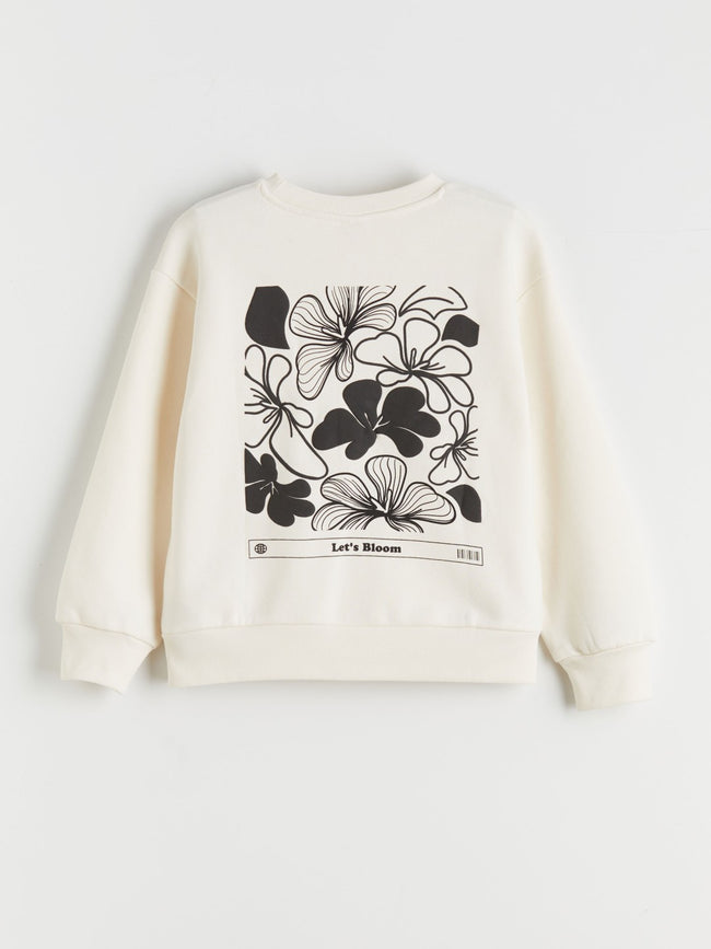 LCW Kids Crew Neck Floral Girls Sweatshirt Main Image