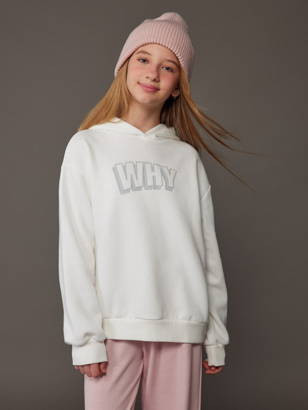 LCW Kids Hooded Girls Thick Sweatshirt