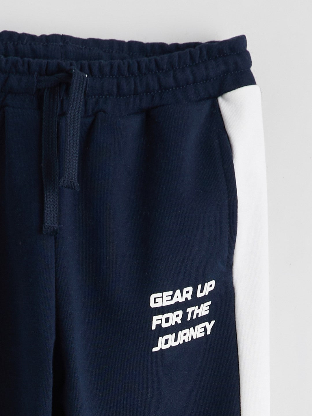 LCW Kids Elastic Waist Letter Printed Boys Jogger Sweatpants 2 Pack