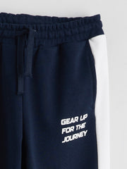 LCW Kids Elastic Waist Letter Printed Boys Jogger Sweatpants 2 Pack