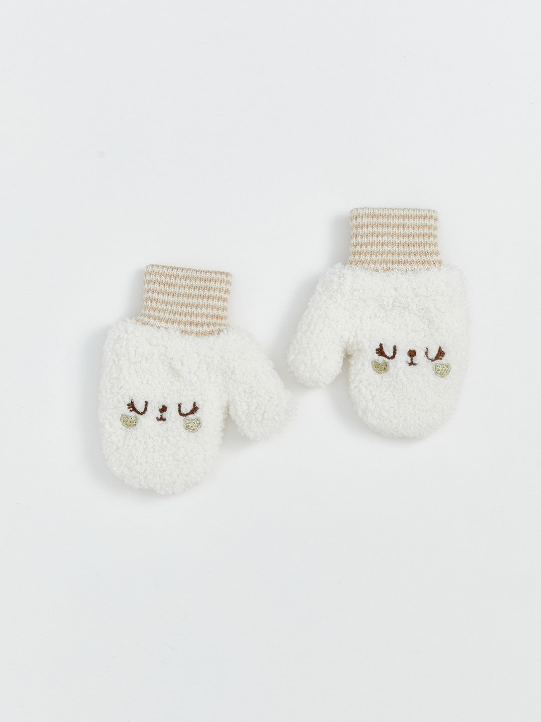 LCW Baby Embroidered Baby Girls Knitwear Gloves