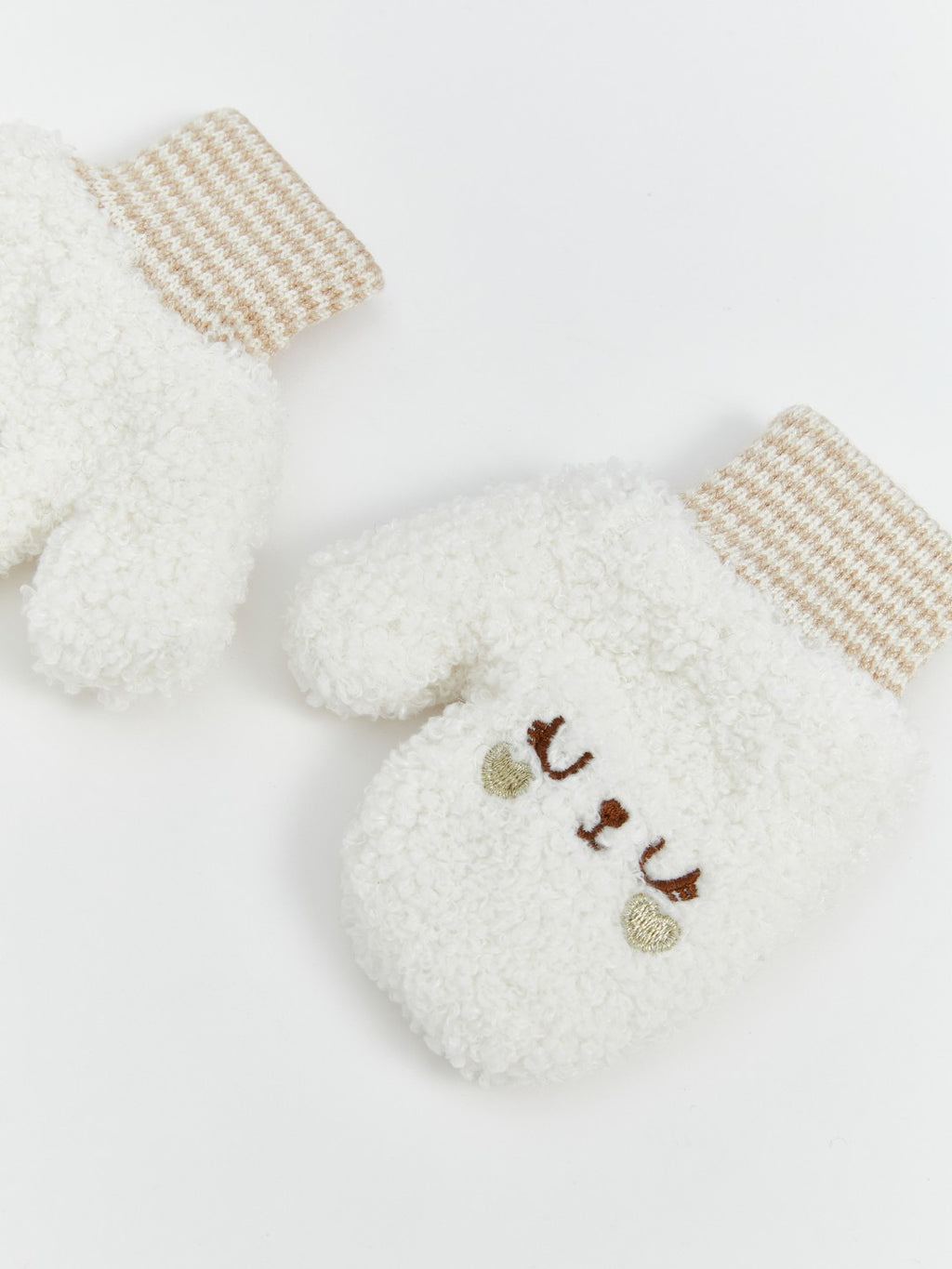 LCW Baby Embroidered Baby Girls Knitwear Gloves