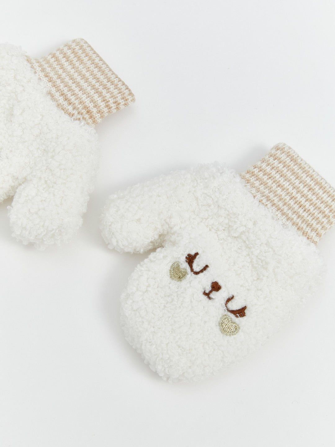 LCW Baby Embroidered Baby Girls Knitwear Gloves