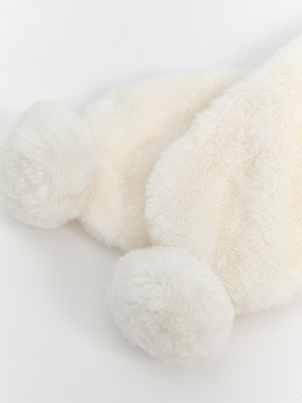 LCW Accessories Ecru Pompom Detailed Baby Girl Scarf