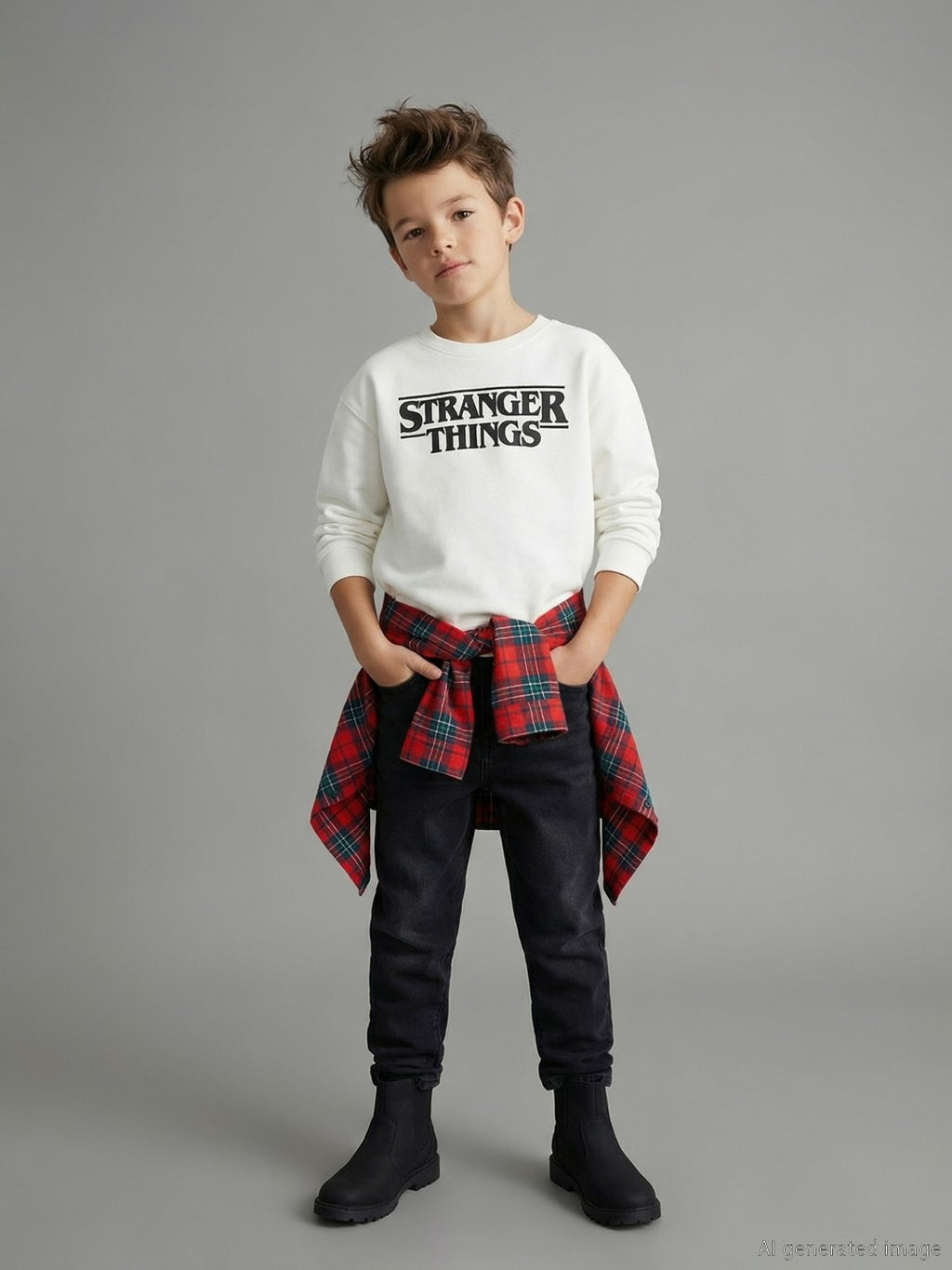 LCW Kids Boy Ecru Sweatshirt