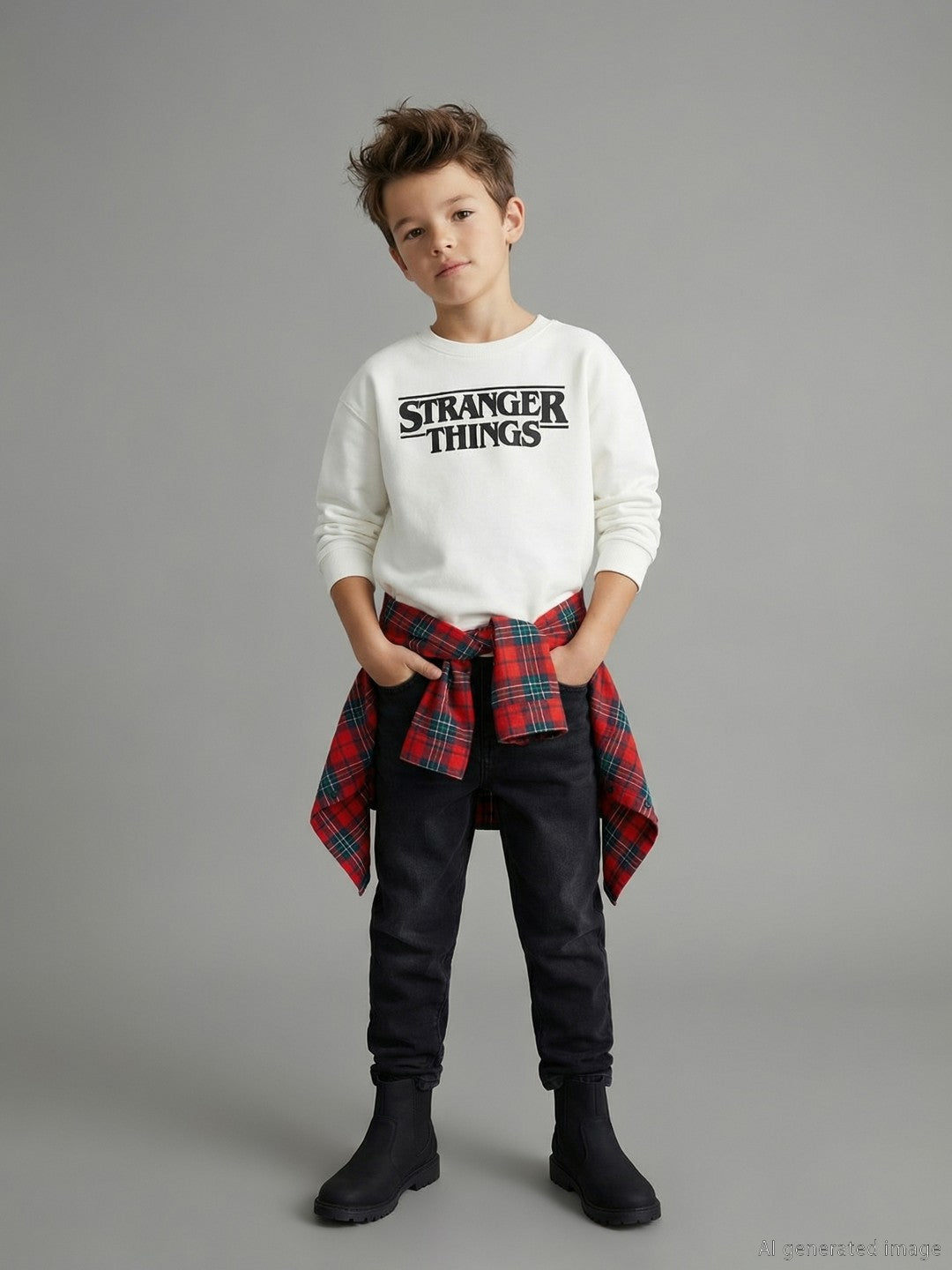 LCW Kids Boy Ecru Sweatshirt