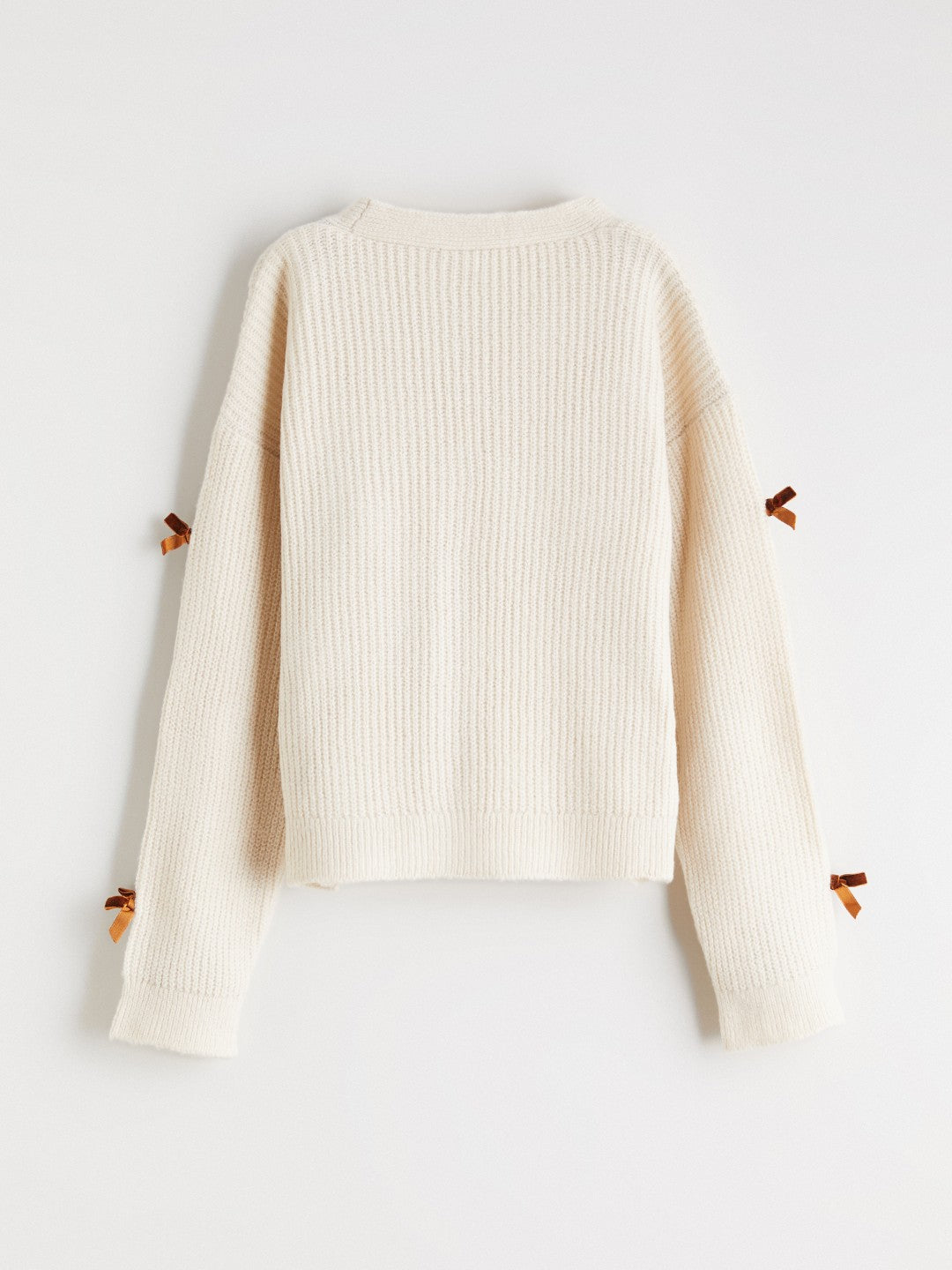 LCW Kids V-Neck Bow Detailed Girls Knit Cardigan