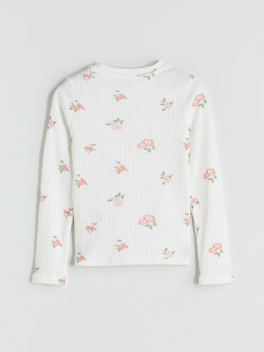 LCW Kids Crew Neck Floral Girls T-Shirt