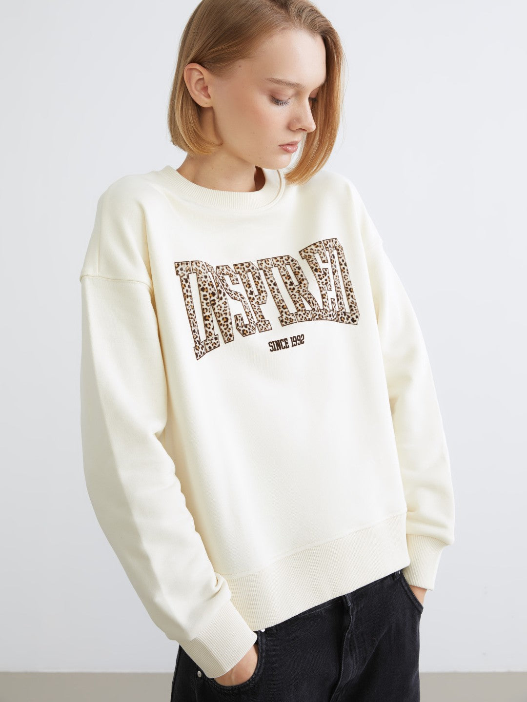 LCW Vision Woman Beige Sweatshirt