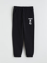 LCW Kids Elastic Waist Minecraft Printed Boys Jogger Sweatpants