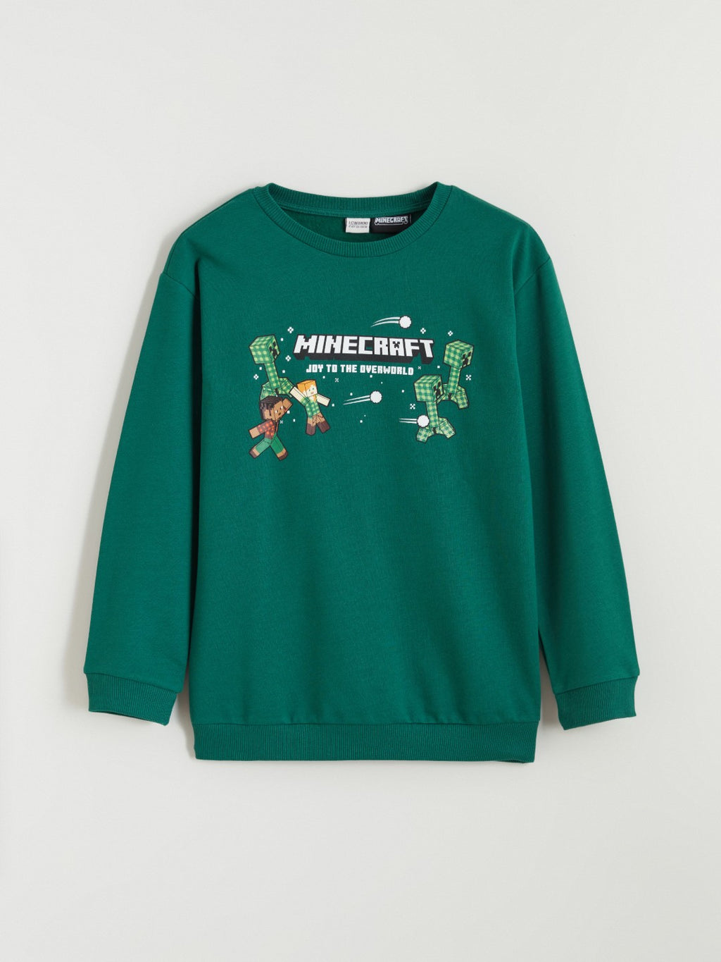 LCW Kids Crew Neck Minecraft Printed Boys Sweatshirt
