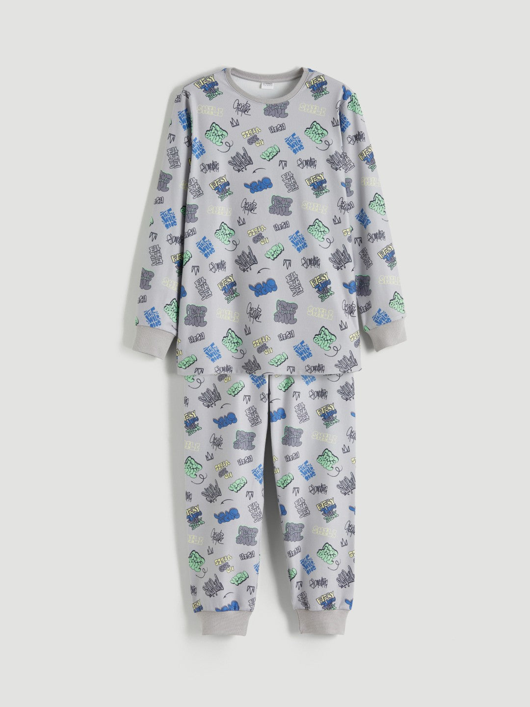 LCW Kids Crew Neck Boys Pyjama Set