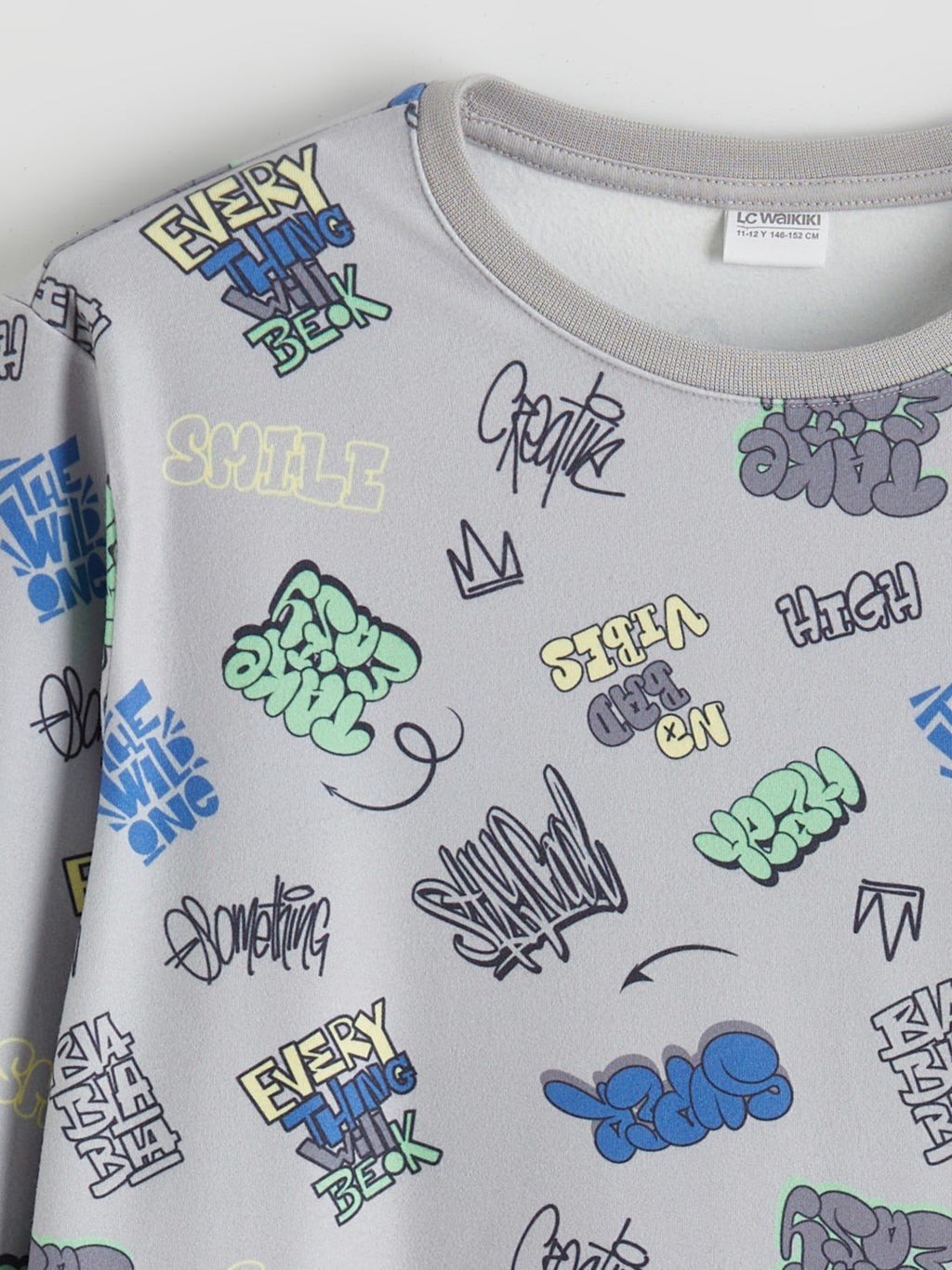 LCW Kids Crew Neck Boys Pyjama Set