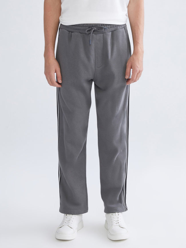Xside Gray Relaxed Fit Men Tracksuit Bottoms Main Image