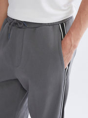 Xside Gray Relaxed Fit Men Tracksuit Bottoms