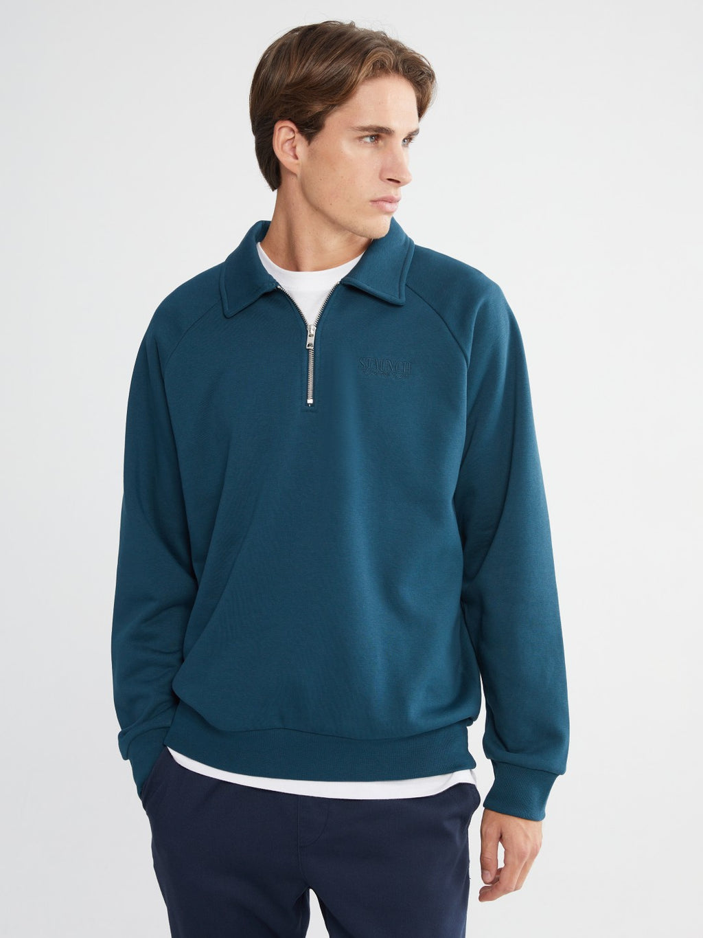 Xside Polo Neck Men Thick Sweatshirt