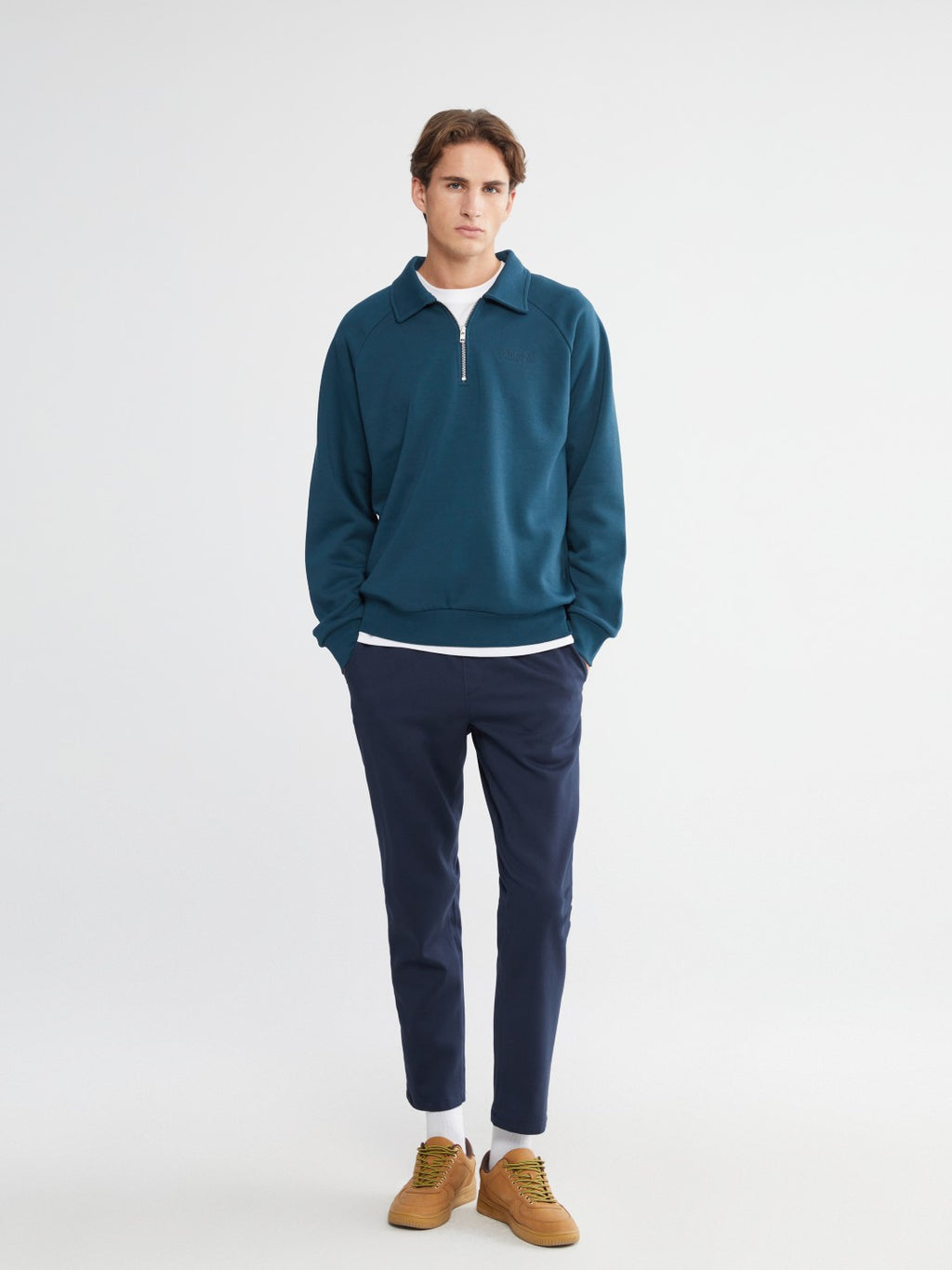 Xside Polo Neck Men Thick Sweatshirt