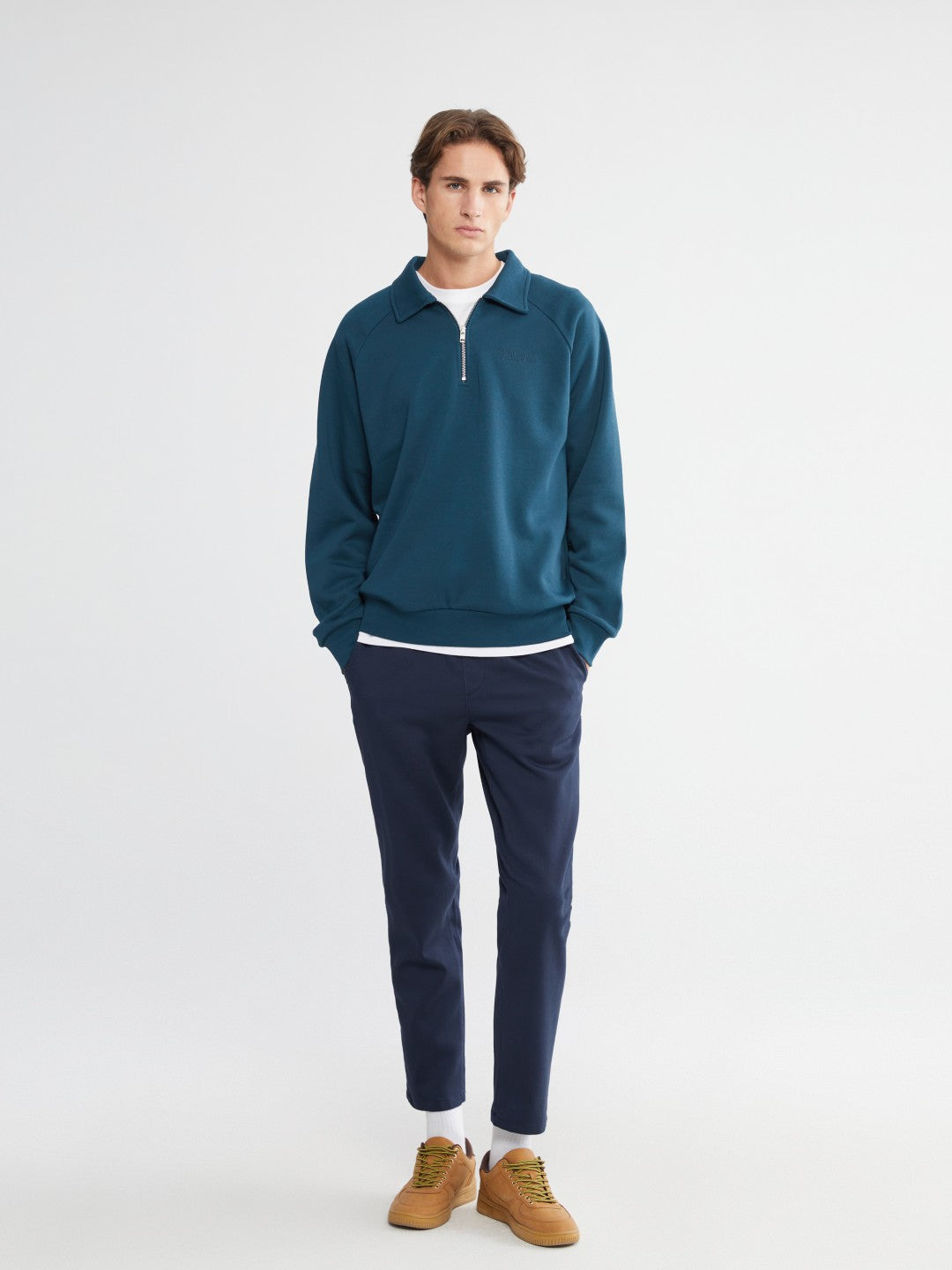 Xside Polo Neck Men Thick Sweatshirt
