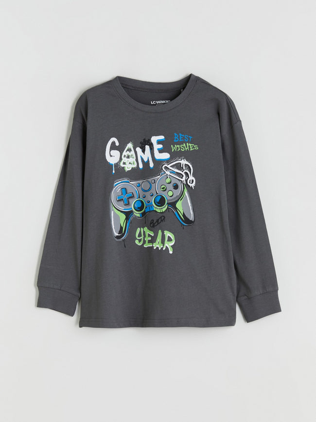 LCW Kids Crew Neck Boys Pyjama Set Main Image