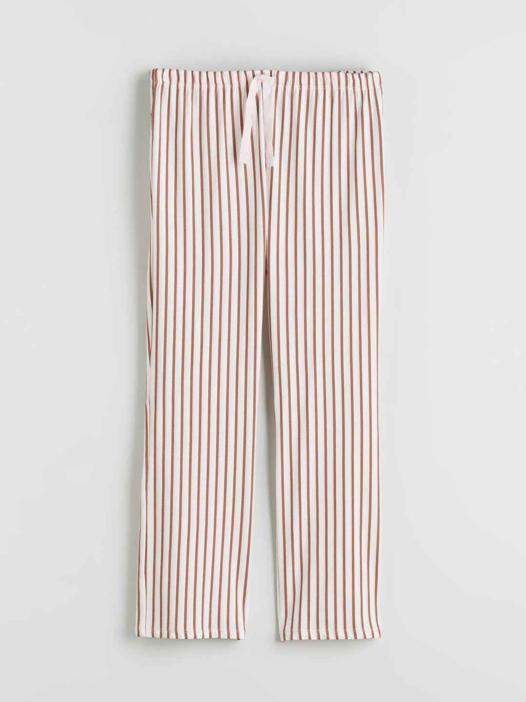 LCW Young Pink Crew Neck Bear Printed Women Pajama Set