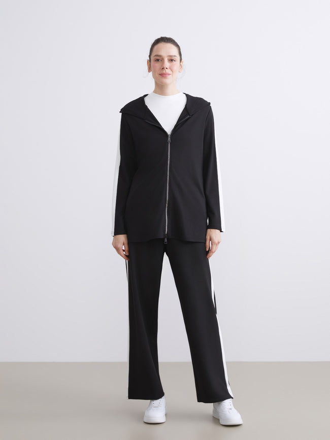 LCW Grace Black Hooded Women Cardigan Main Image