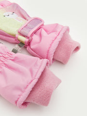 LCW Accessories Rabbit Printed Girls Snow Gloves