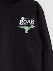 LCW Kids Black Crew Neck Printed Boys T-Shirt