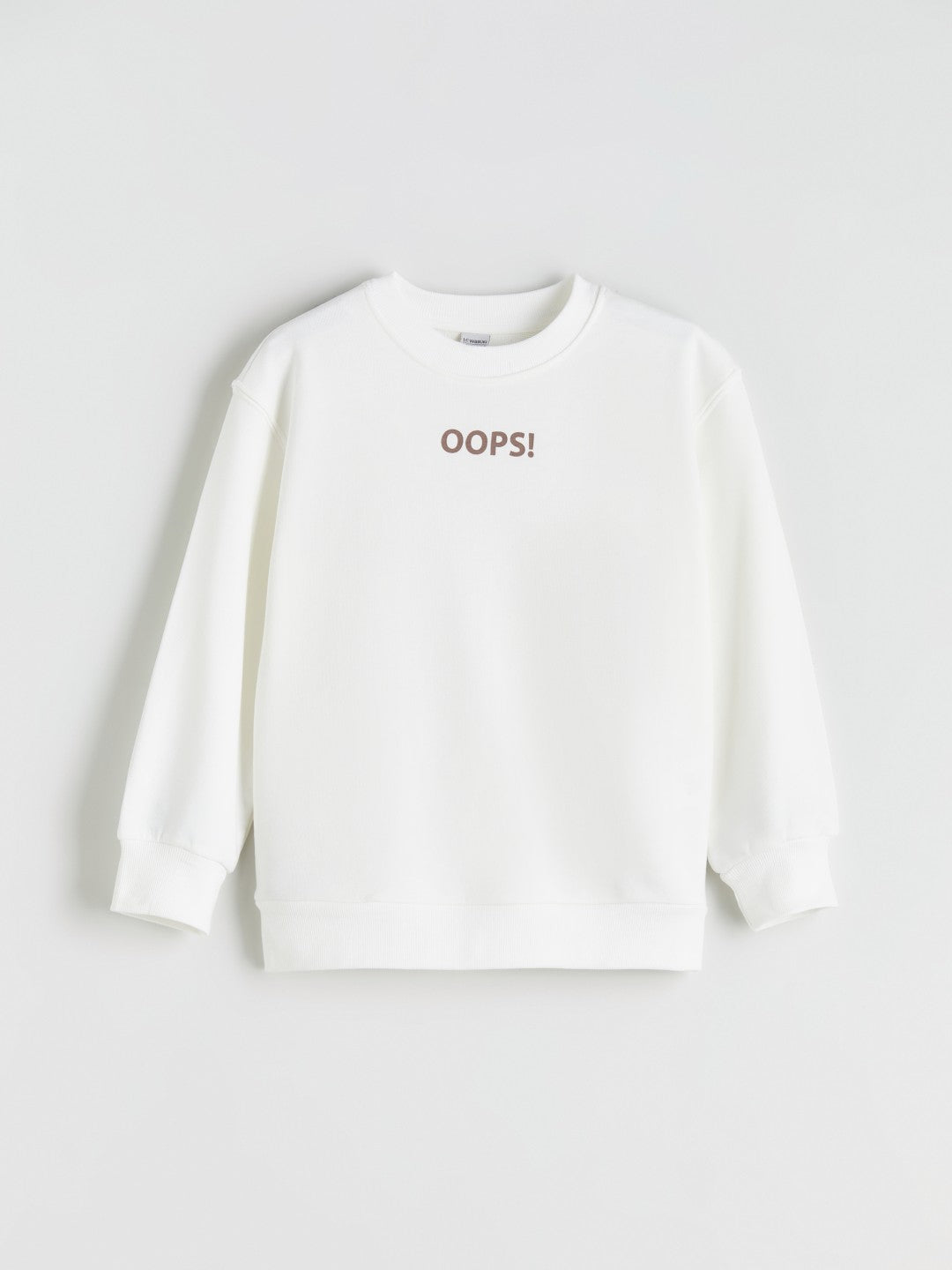 LCW Kids Beige Crew Neck Girls Sweatshirt