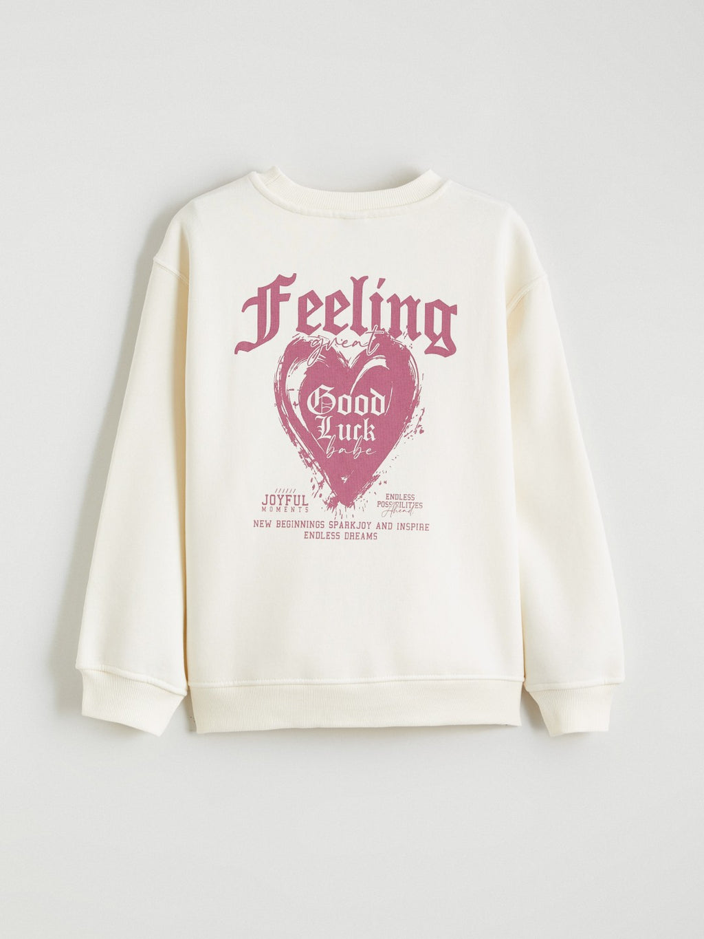 LCW Kids Crew Neck GirlS Thick Sweatshirt