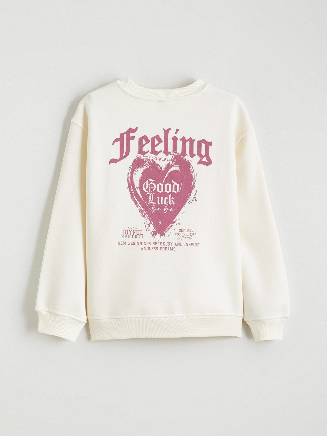 LCW Kids Crew Neck GirlS Thick Sweatshirt