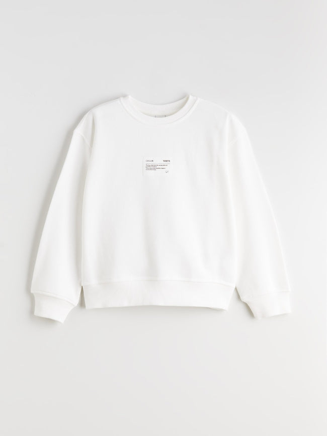LCW Kids Crew Neck Girls Sweatshirt Hover Image